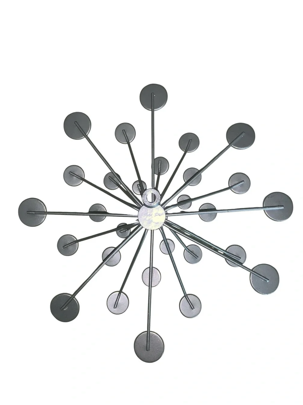 Radiant Burst Wall Mirrors Trio - Silver Crystal Accents
